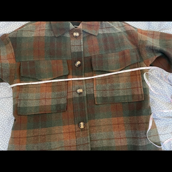 Plaid Shacket with tie waist - Picture 7 of 7
